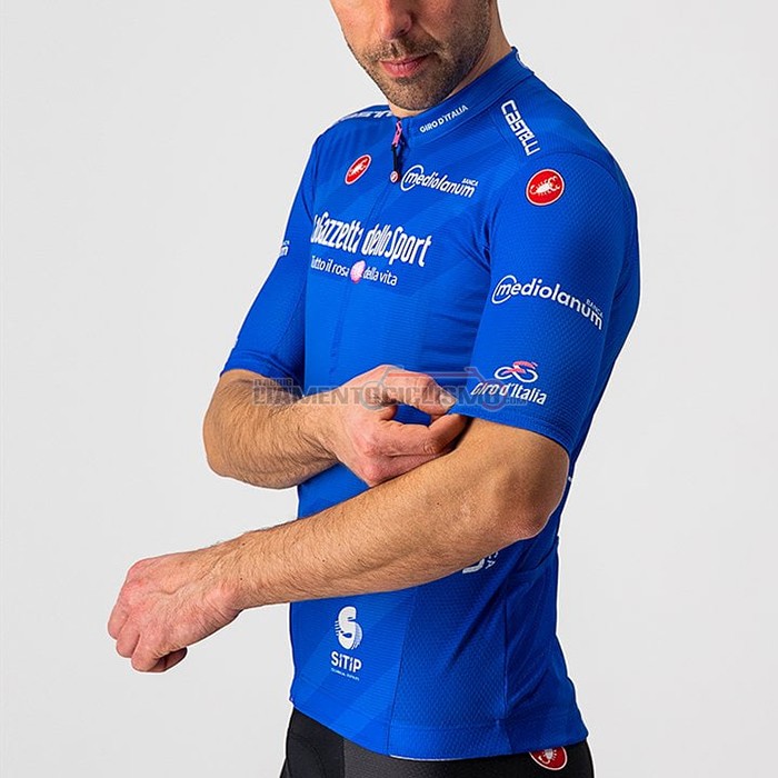 Abbigliamento Ciclismo Giro d'Italia Manica Corta 2021 Blu